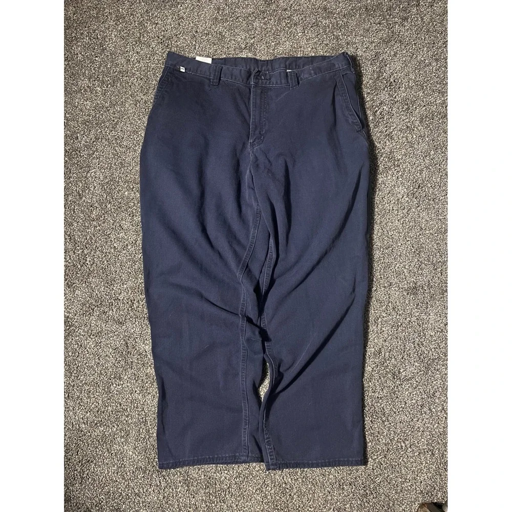 Carhartt FR Flame Resistant Work Pants Navy Blue 38x30 Cotton Nylon Canvas